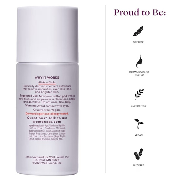 Brighten Up 2-in-1 Exfoliating Toner - White - Picture 2 of 2